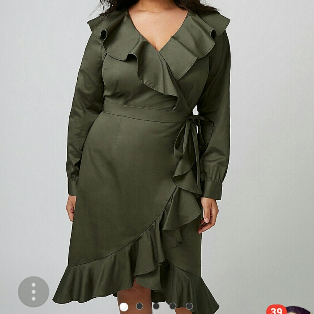 Army green dress